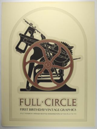 1976 Vintage Full Circle Poster By David Lance Goines - Ae - 15