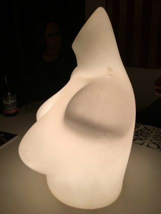 Vintage Ladies Mannequin Bust Torso Figural Lamp Light Blow Mold Plastic 2