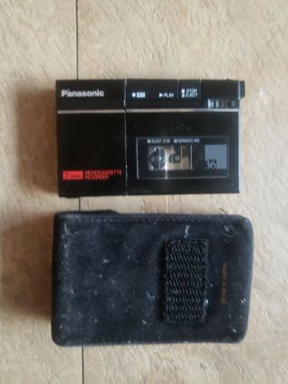 Panasonic Rn - 36 Microcassette Recorder Made In Japan Vintage