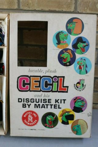 Vintage Cecil And His Disguise Kit By Mattel; Beany And Cecil Vintage Character