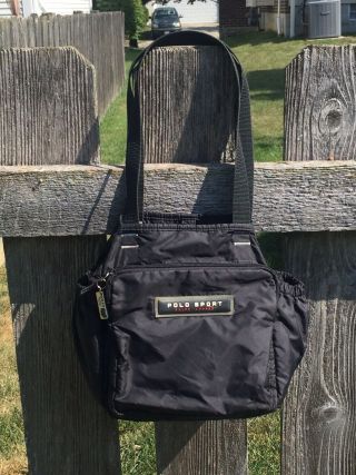 Ralph Lauren Polo Sport Lunch Bag Black Vintage