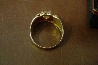 Vintage 10K Yellow Gold Mens Ring Size 9 1/2 For Scrap Or Wear 4.  77 Grams 4