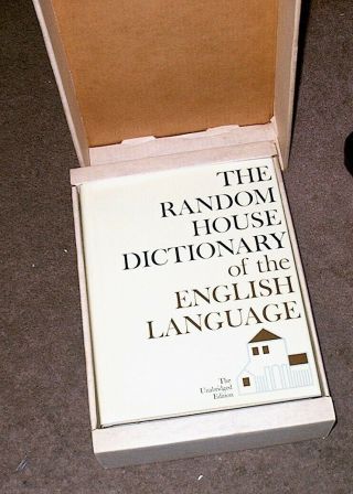 Vintage 1966 Random House Dictionary Of The English Language Unabridged