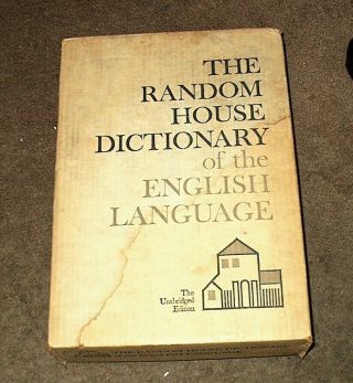Vintage 1966 Random House Dictionary of the English Language Unabridged 2