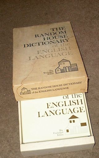 Vintage 1966 Random House Dictionary of the English Language Unabridged 3