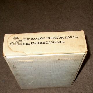 Vintage 1966 Random House Dictionary of the English Language Unabridged 5