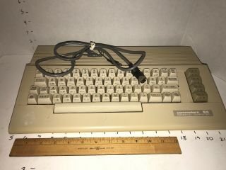 Vintage Commodore 64 Computer w/o Power Supply,  FOR PARTS/REPAIR ONLY F46 2
