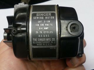 Vintage Singer Featherweight Sewing Machine Drive Motor
