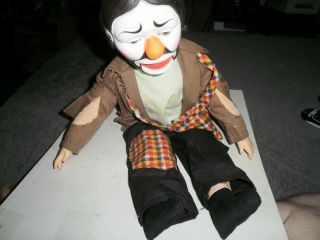 Vintage 1978 Horsman Emmett Kelly Ventriloquist Doll 8
