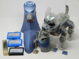 I - Cybie Robot Dog Blue Tiger Electronics Hasbro 2001 Rare Vintage R20190