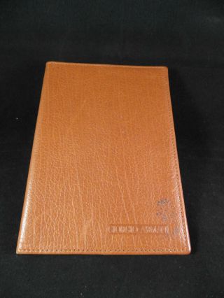 Vintage Giorgio Armani Light Brown Caramel Passport Cover Holder