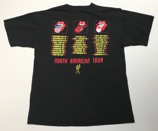 Vintage Rolling Stones Voodoo Lounge 94/95 Tour T Shirt XL Brockum 6