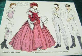 VTG PAPER DOLLS ORIGINAL1993 GONE WITH THE WIND RALPH HODGDON SIGNED 19 PAGES 2
