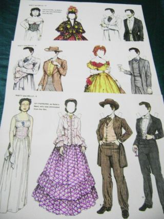 VTG PAPER DOLLS ORIGINAL1993 GONE WITH THE WIND RALPH HODGDON SIGNED 19 PAGES 6