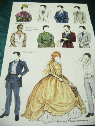 VTG PAPER DOLLS ORIGINAL1993 GONE WITH THE WIND RALPH HODGDON SIGNED 19 PAGES 7