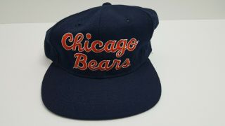 Vintage Chicago Bears Starter Script Snapback Hat Cap Eastport