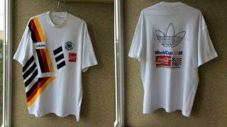 Germany World Cup 1994 Football Shirt Xl Jersey Usa Adidas Training Old Vintage