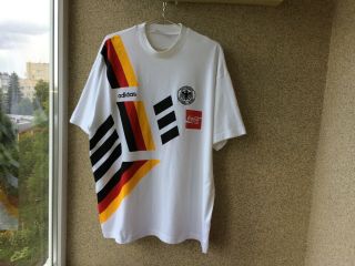Germany World Cup 1994 Football Shirt XL Jersey USA Adidas Training OLD Vintage 2
