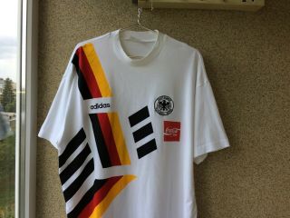 Germany World Cup 1994 Football Shirt XL Jersey USA Adidas Training OLD Vintage 3