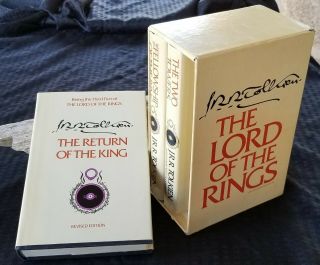 Vintage Lord Of The Rings Book Set 1965 Houghton Mifflin 2nd Edition W/ Maps