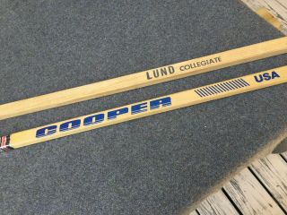 Vintage 1950 ' s LUND Collegiate Wood Hockey Stick,  Cooper TNT 435 Hockey Stick. 7