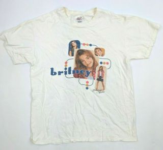 Vintage Britney Spears 1998 - 1999 Tour Tee T - Shirt M Authentic 90s Rare