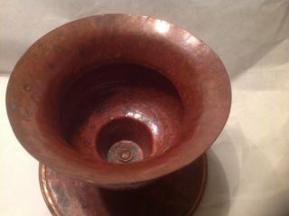 Vintage/Antique Arts & Crafts Hammered Copper Bowl/Vase/Planter ? 4