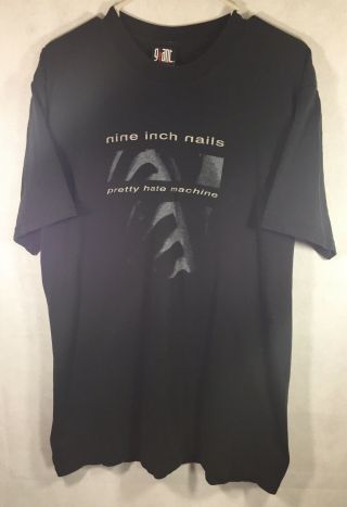 Vintage Nine Inch Nails T Shirt Nin Pretty Hate Machine Giant Tag Size Reznor