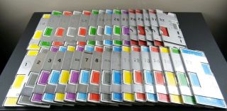 Vintage J - R Official Aluminum Duplicate Bridge Boards Full Set 1 - 32 W/cards