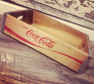 (187) Vintage Near Shape Coca Cola Coke Wood Soda Pop Crate