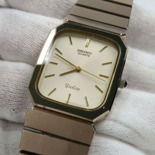 Vintage Seiko Dolce 7731 - 5200 Tungsten Carbide Watch Japan