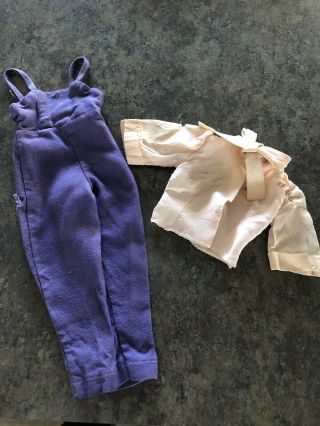 Vintage Cissy Madame Alexander Lavender Overalls And Blouse Tagged 1950’s Tlc