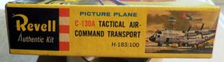 VINTAGE [1960] REVELL C - 130A TAC TRANSPORT W BONUS STUFF 3