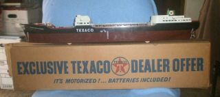 Vintage Texaco North Dakota Tanker Ship With Box