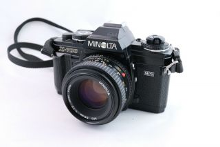 Vintage Minolta X - 700 Slr 35mm Film Camera 50mm Md 1.  7 Lens Black