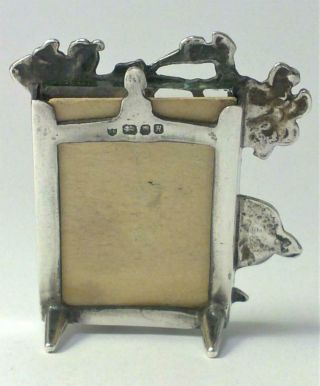 Vintage hallmarked Sterling Silver Miniature Photo Frame – 1982 by Ari D.  Norman 8
