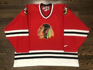 Vintage Nike Chicago Blackhawks Hockey Jersey Size 2xl Xxl