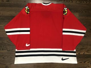 Vintage Nike CHICAGO BLACKHAWKS Hockey Jersey Size 2XL XXL 3