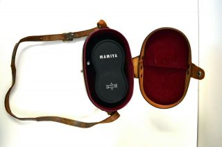 Vintage Mamiya C220 Professional F Camera Body,  3.  5 105mm W/ Mamiya Leather Case 2