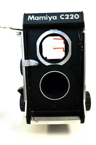 Vintage Mamiya C220 Professional F Camera Body,  3.  5 105mm W/ Mamiya Leather Case 3