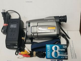 Vintage Sony Handycam Ccd - Trv52 Stereo 8mm Video8 Camcorder Vcr Transfer