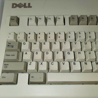 Vintage Dell PS/2 Beige Mechanical Clicky Keyboard GYUM95SK AT101 EUC 4
