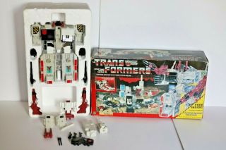Vintage Hasbro 1985 Transformers G1 Metroplex 99 Complete W/ Box Insert