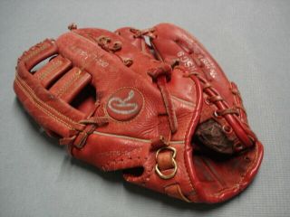 Vintage RAWLINGS RSG 9 Darryl Strawberry adult size Red Baseball Glove Mitt 2