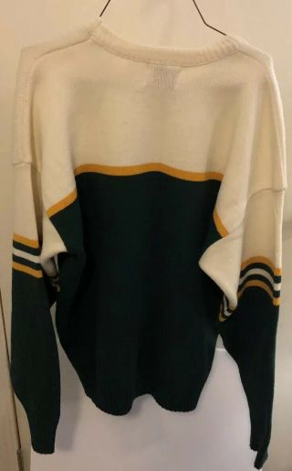 Vtg.  NFL Authentic Pro Line Cliff Engle SZ XL Green Bay Packers Knit Sweater 2