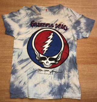 Vtg 70s Grateful Dead T Shirt Steal Your Face Tie Dye Rolling Stones Zeppelin
