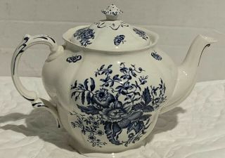 Vintage Booths Peony Teapot Made In England Rare 1950s