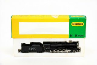 Vintage Minitrix No.  2073 At & Sf Santa Fe 3260 Steam Locomotive N Scale 9mm