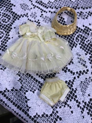 Vintage 8” Betsy Mccall Birthday Party Outfit With Hat