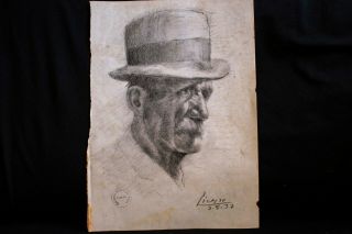 Drawing on paper,  vintage,  rare 1937,  signature Picasso 2
